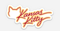 Kansas Kitty Die-Cut Sticker