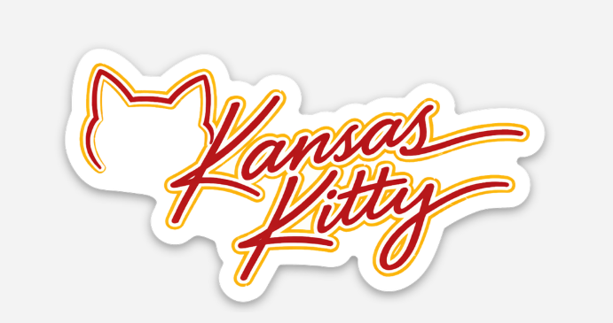Kansas Kitty Die-Cut Sticker