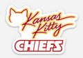 Kansas Kitty Chiefs Sticker
